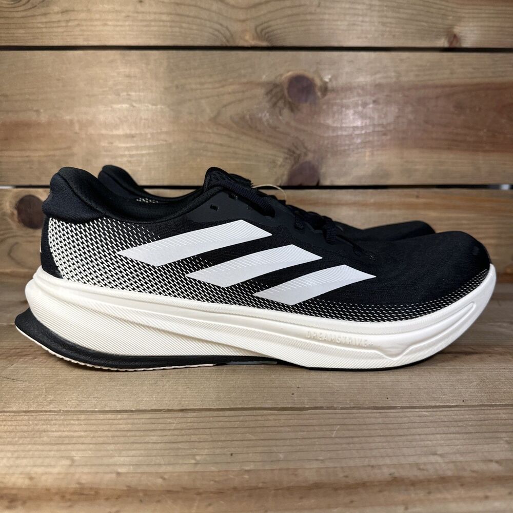 NEW Mens Size 13 Adidas Supernova Rise 2 Core Black Silver Metallic Shoes IH2504